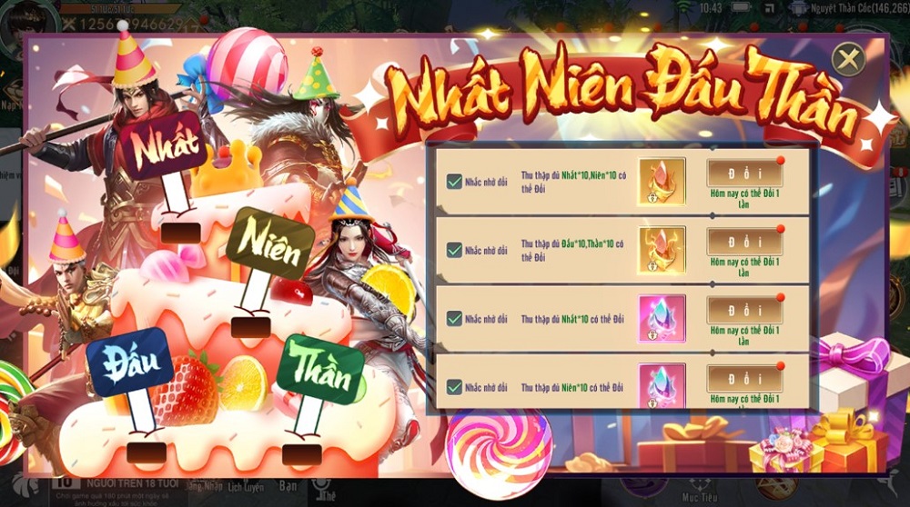 Ăn mừng sinh nhật 1 tuổi ngập trong quà cùng Đấu Thần Tuyệt Thế Vplay dauthantuyetthe sn1tuoi 5