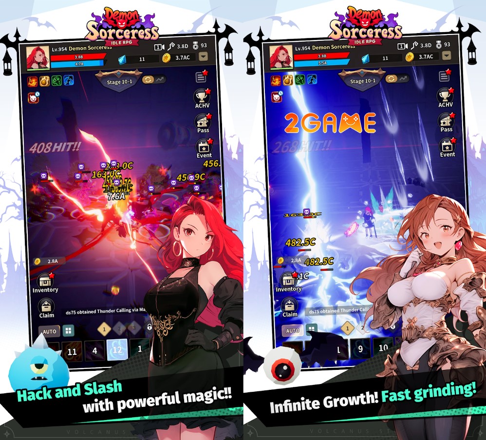 demon-sorceress-idle-rpg-1 Hàng loạt hiệu ứng xịn xò trong game Demon Sorceress Idle RPG