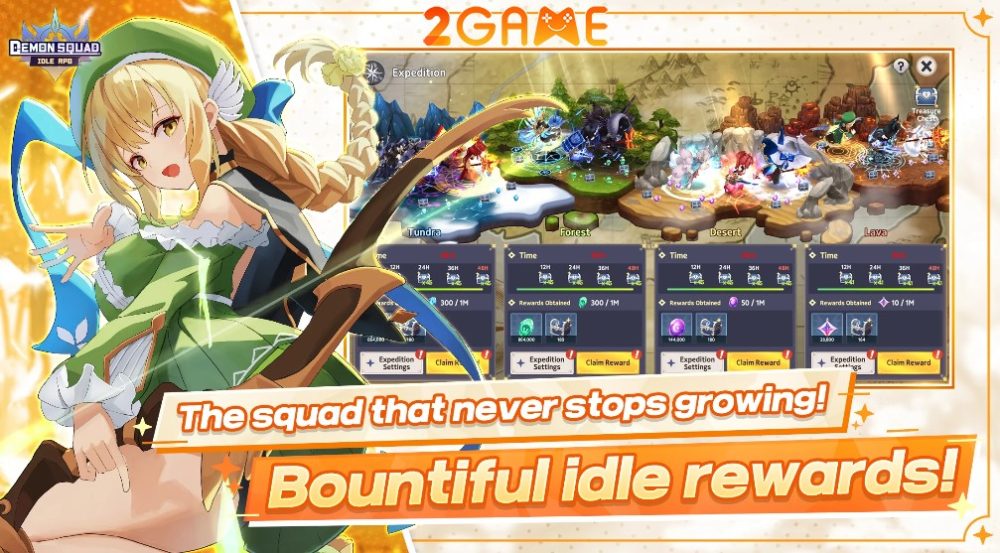 Demon Squad: Idle RPG – Hồi sinh Quỷ Vương cũng các nữ quỷ xinh đẹp demon squad idle rpg 2