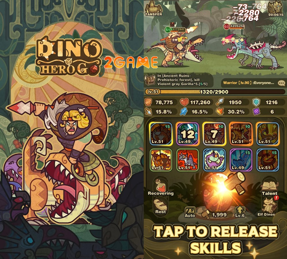 Dino Hero Go – Game mở rương với chủ đề khủng long cực ngầu dino hero go 1