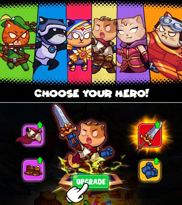 dmzvpio Cat Legend: Idle RPG War - Tựa game do người Việt sản xuất đã ra mắt thông qua Google Play Store dmzvpio