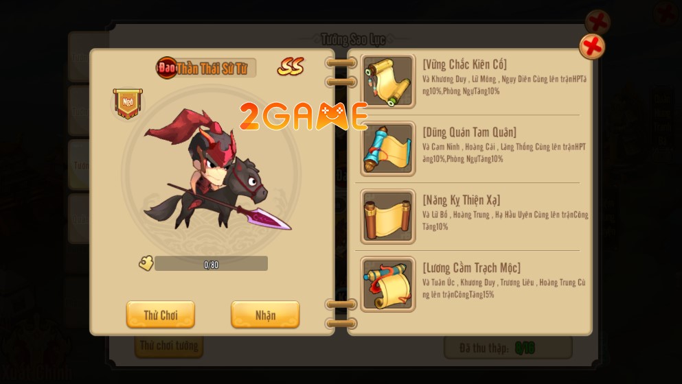 3Q Tiểu Tam Quốc – Những đội hình cực mạnh dành cho tân thủ doi hinh 3q tieu tam quoc 3