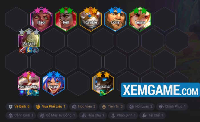 doi-hinh-rr-singed-1 ĐTCL Mùa 13: Cách tận dụng lõi “Dược Sĩ Điên” để cạnh tranh Top 1 doi hinh rr singed 1