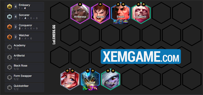 ĐTCL 14.23c: Tìm hiểu bài reroll Swain Nami cực thú vị nhưng không dễ chơi doi hinh swain nami reroll 4