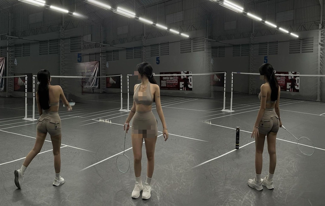 Gái xinh diện đồ bó sát, lộ điểm nhạy cảm, gây tranh cãi trên sân tập?- Ảnh 1. Gái xinh diện đồ bó sát, lộ điểm nhạy cảm, gây tranh cãi trên sân tập?- Ảnh 1.