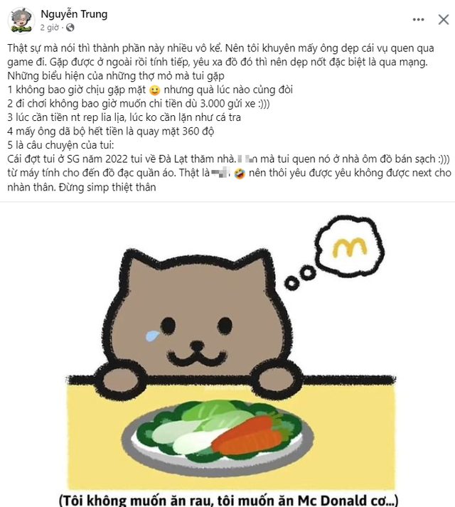 Nam game thủ nổi tiếng đọc "vanh vách" dấu hiệu của gái xinh "lừa tình" qua mạng - Ảnh 1.