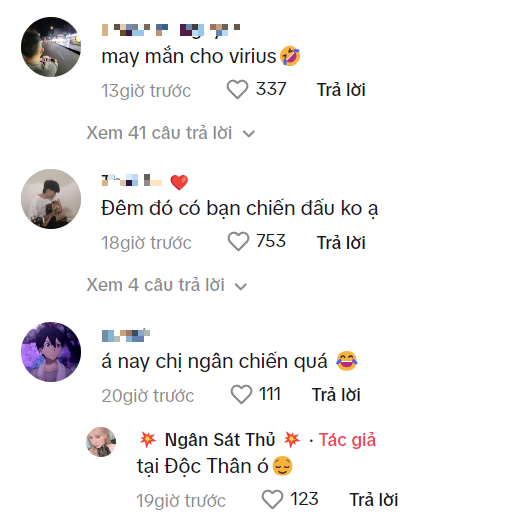 Ngân Sát Thủ phấn khích