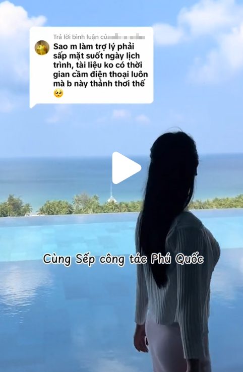 Quay vlog làm trợ lý giám đốc, nữ TikToker gây tranh cãi kịch liệt- Ảnh 3. Quay vlog làm trợ lý giám đốc, nữ TikToker gây tranh cãi kịch liệt- Ảnh 3.