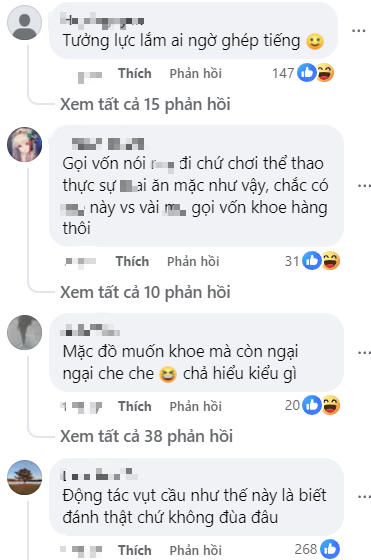 Cô gái diện đầm chơi cầu lông, liên tục phải lấy tay chỉnh Cô gái diện đầm chơi cầu lông, liên tục phải lấy tay chỉnh