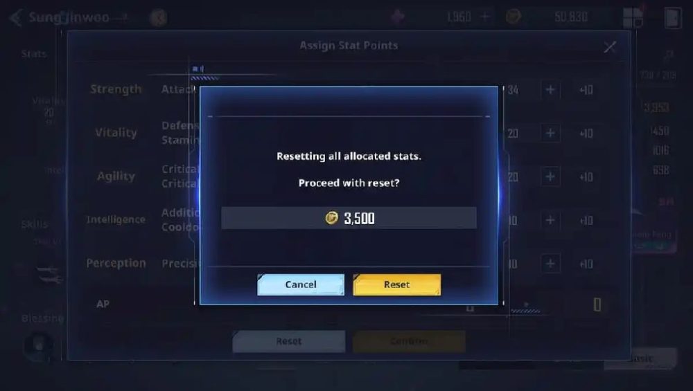 gamehub-solo-leveling-arise-5 Solo Leveling Arise - Những chỉ số tốt nhất để thăng cấp Sung Jinwoo và cách reset lại gamehub solo leveling arise 5