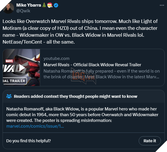 Cuu giam doc Blizzard da xeo cho rang Marvel Rivals la ban sao chep cua Overwatch 2 Cựu giám đốc Blizzard đá xéo cho rằng Marvel Rivals là bản sao chép của Overwatch 2