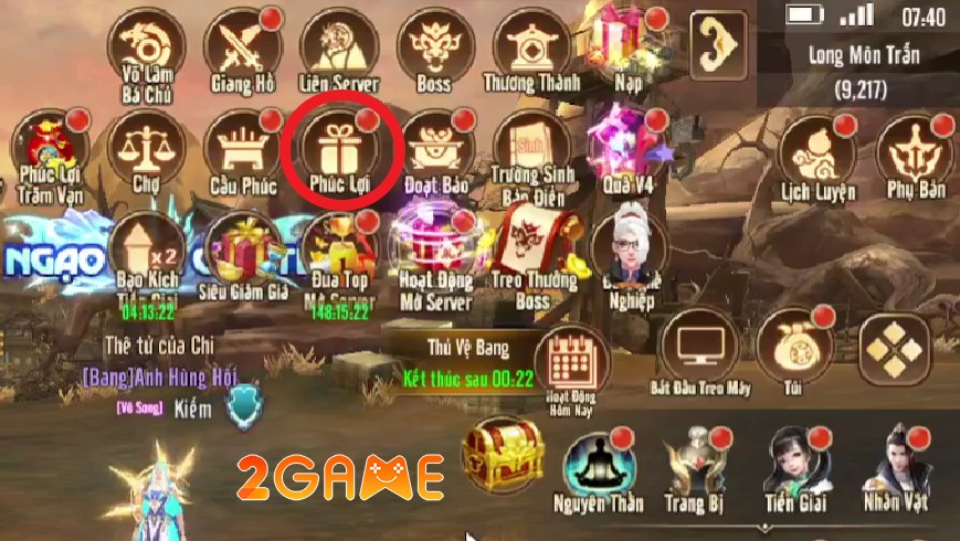 Cách nhập mã giftcode Lăng Vân Chi Kiếm trong game