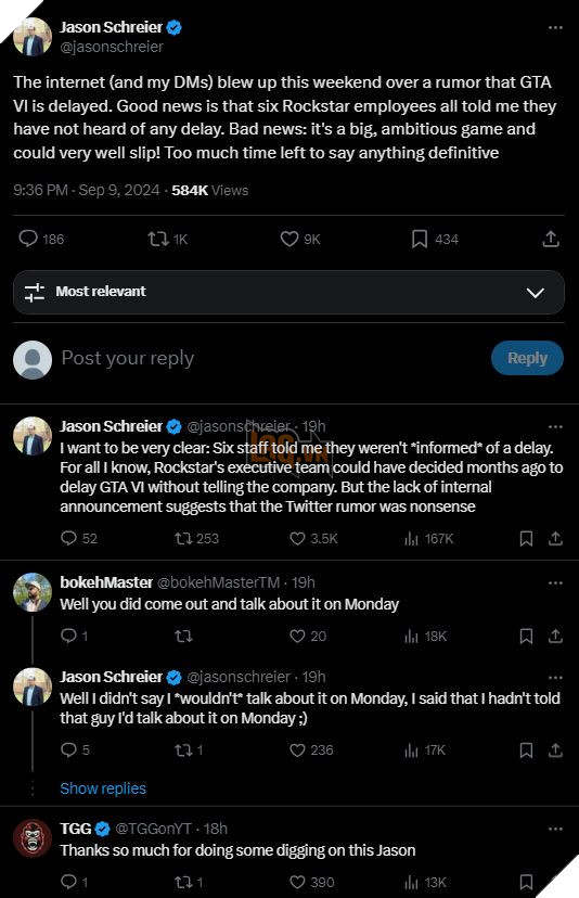 Nha Bao Uy Tin Jason Schreier Len Tieng Ve Tin Don GTA 6 Bi Tri Hoan Den Giua Nam 2026 2 Nhà Báo Uy Tín Jason Schreier Lên Tiếng Về Tin Đồn GTA 6 Bị Trì Hoãn Đến Giữa Năm 2026 2