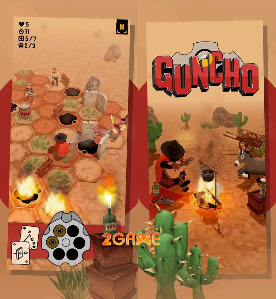 Guncho – Game giải đố bối cảnh miền viễn Tây hoang dã ra mắt trên mobile guncho 1