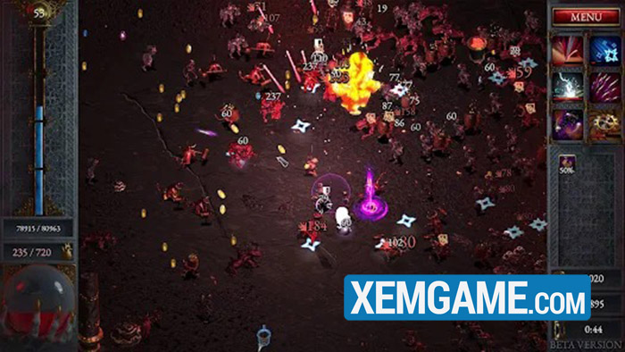 Halls of Torment mang đến lối chơi kết hợp đầy thú vị giữa Vampire Survivors và Diablo halls of torment gioi thieu game 3