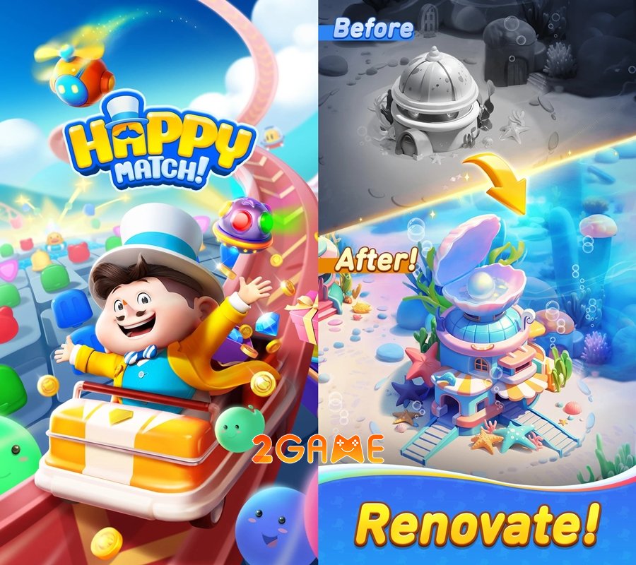 Happy Match – Game giải đố match-3 của Tencent hứa hẹn nâng tầm niềm vui happy match early access 3