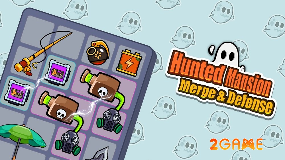 haunted-mansion-merge-defense-1 Haunted Mansion: Merge Defense – Hợp nhất các đồ dùng gia đình kỳ quặc để đuổi ma haunted mansion merge defense 1