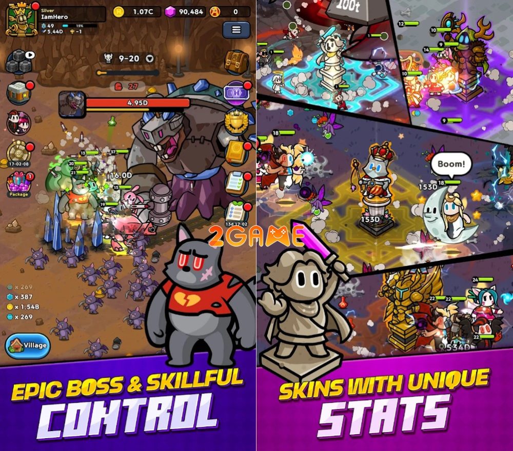 Hero Assemble: Epic Idle RPG – Săn boss cùng các anh hùng đa chủng tộc hero assemble epic idle rpg 1