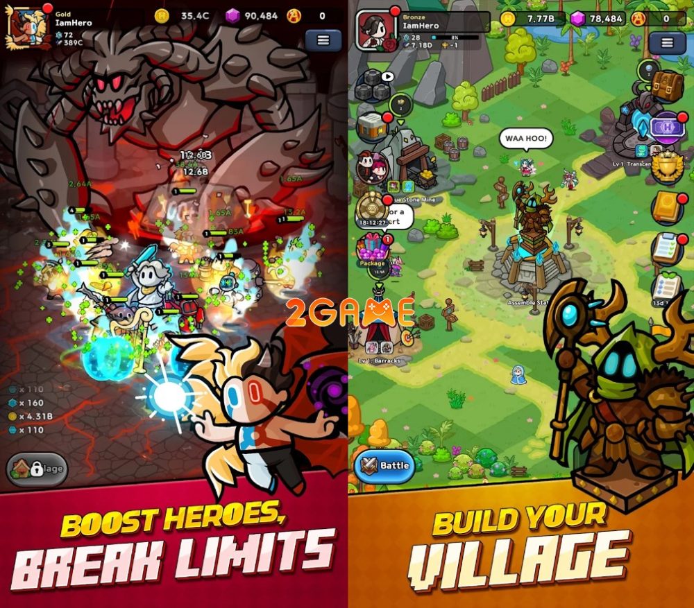 Lối chơi hấp dẫn trong game Hero Assemble: Epic Idle RPG