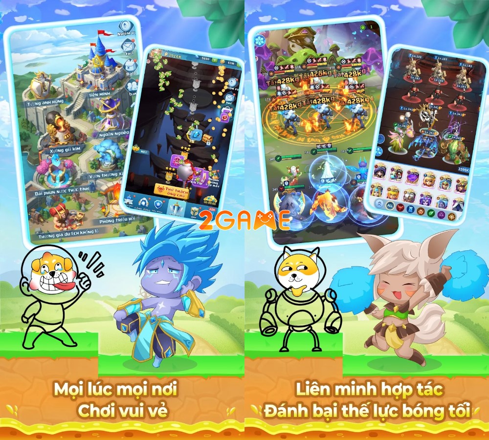 hero-clash-1 Hero Clash – Game nhập vai nhàn rỗi với chủ đề Fantasy độc đáo hero clash 1