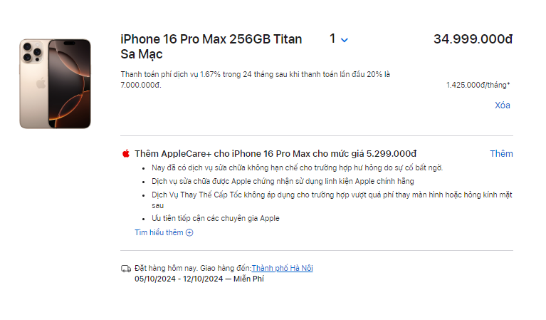 iPhone 16 Pro Max màu mới