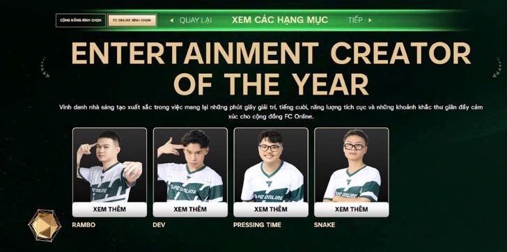 FC Online Year-End Gala 2024: Ai sẽ trở thành Creator of the Year năm nay? FC Online Year-End Gala 2024: Ai sẽ trở thành Creator of the Year năm nay?