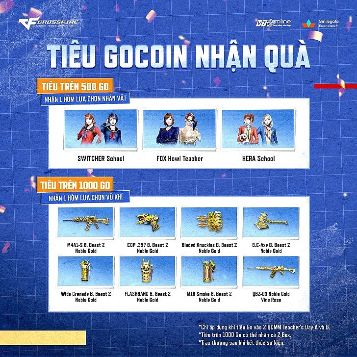 Đột Kích tung Big Update tháng 11 với nâng cấp Nano, Pakour và QCMM mừng Ngày Nhà Giáo Việt Nam Đột Kích tung Big Update tháng 11 với nâng cấp Nano, Pakour và QCMM mừng Ngày Nhà Giáo Việt Nam