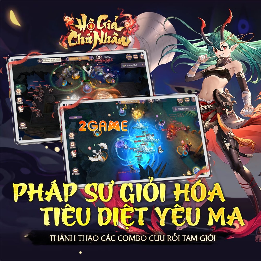 Lối chơi chiến thuật đỉnh cao khi kết hợp giữa các nguyên tố với nhau Hộ Giá Chủ Nhân