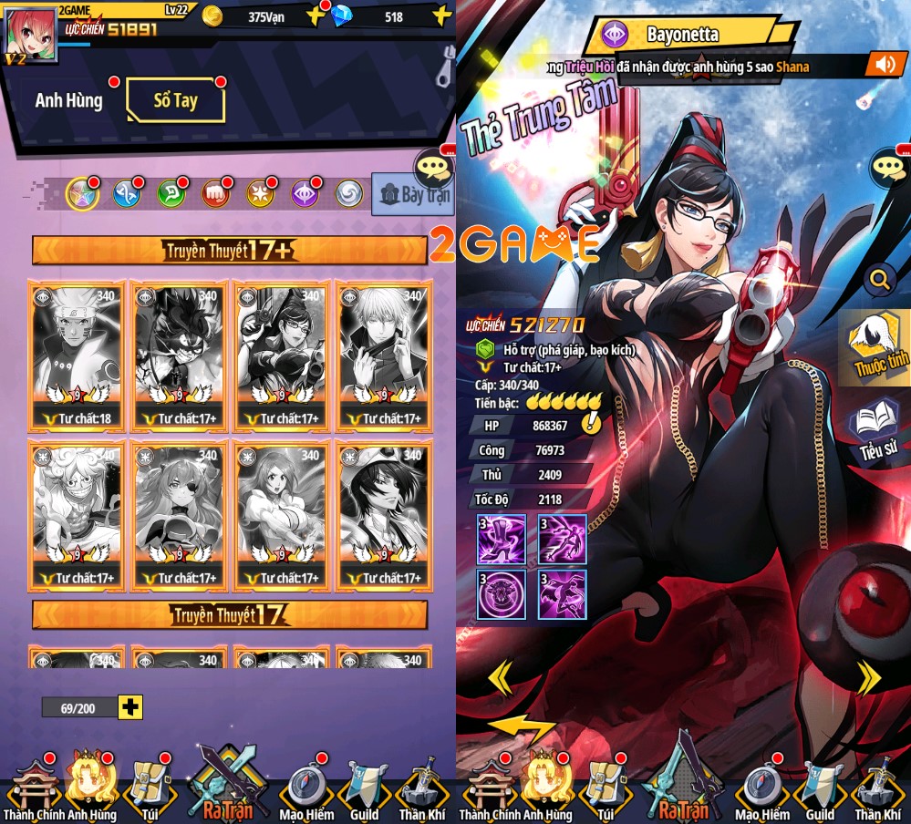 hoc-vien-huyen-thoai-1 game Idle RPG với chủ đề đại chiến anime/manga Học Viện Huyền Thoại