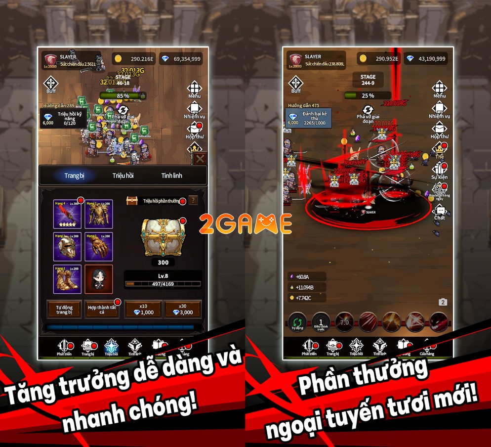 Huyền Thoại Kiếm Sĩ Ma 2 Lối chơi đơn giản và cực kỳ giải trí