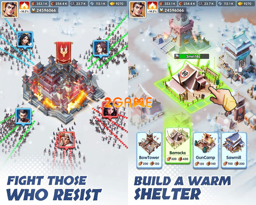 ice-war-2 Các công trình của game Ice War