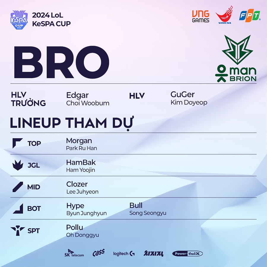 kespa-morgan Đội hình 12 đội tuyển tham dự KeSPA Cup 2024: Chovy và Showmaker có mặt, Lazyfeel thay Teddy kespa morgan