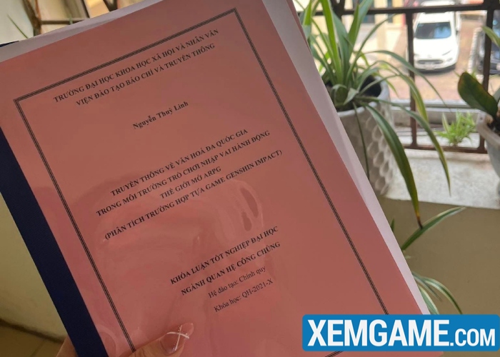 Nữ game thủ Việt đạt điểm xuất sắc nhờ đưa Genshin Impact vào bài luận tốt nghiệp khoa luan tot nghiep genshin impact 3