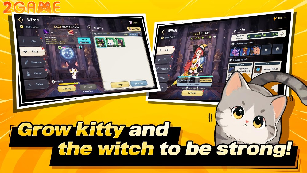 kitty-and-witch-1 Tạo hình độc đáo của các nhân vật trong game Kitty and Witch