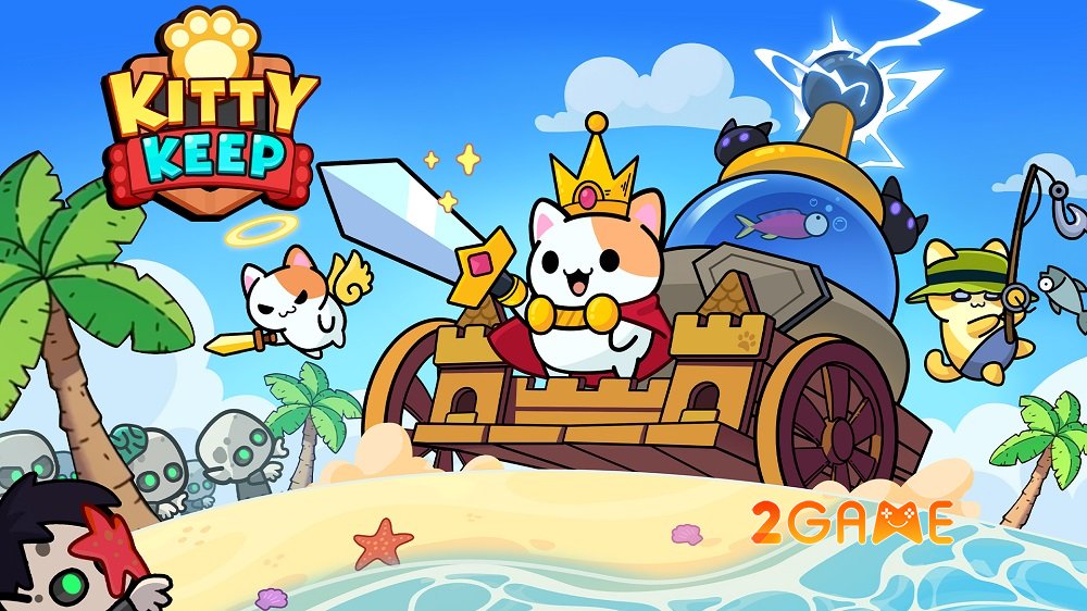 kitty-keep-ios-android-2 Kitty Keep – Dùng những chú mèo đáng yêu để bảo vệ lâu đài bãi biển của bạn kitty keep ios android 2