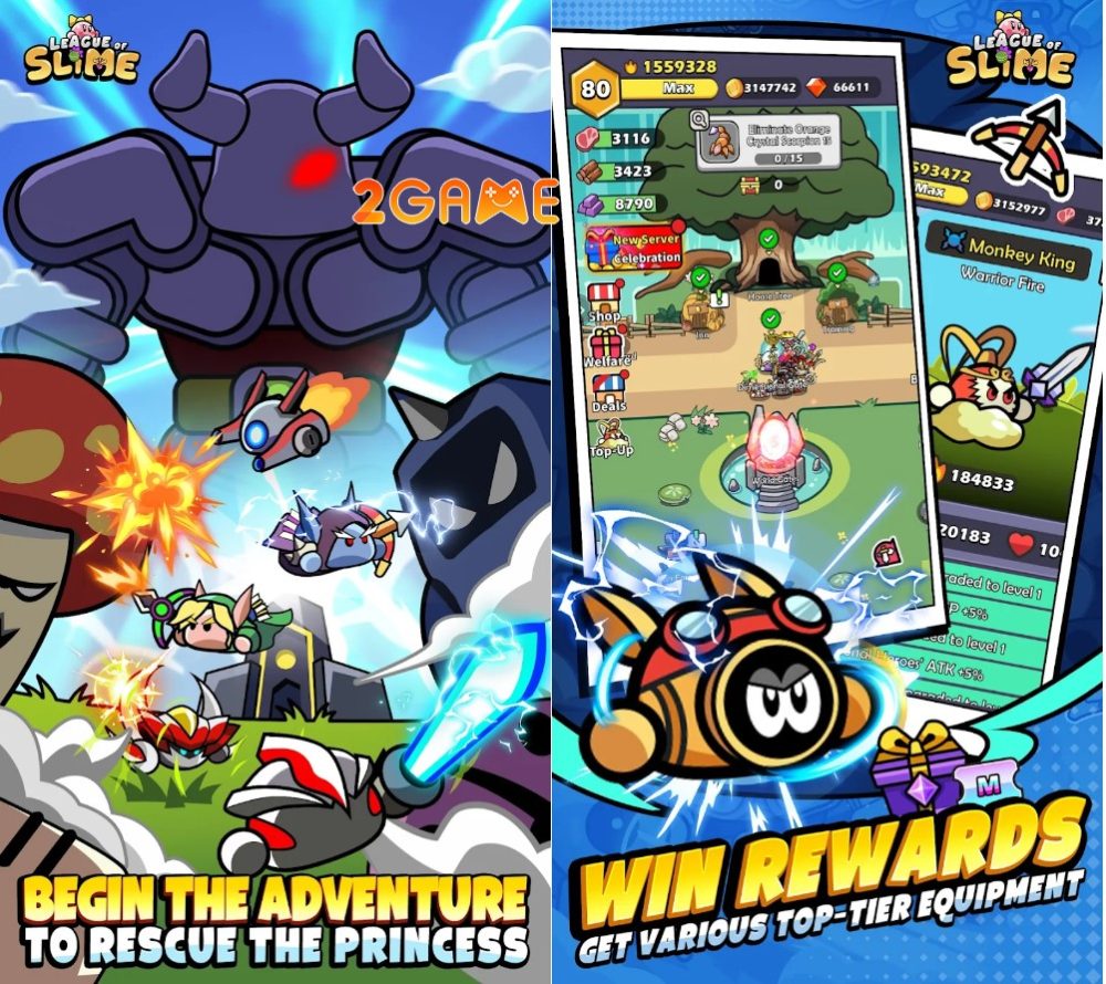 League of Slime: Idle RPG – Phiêu lưu chiến đấu chống lại lũ quái vật cùng… Slime? league of slime idle rpg 1