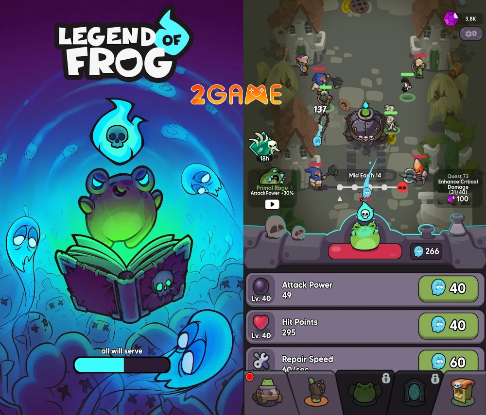 legend-of-frog-1 Legend of Frog – Bắt đầu hành trình phiêu lưu bất tận cùng chú ếch chiêu hồn legend of frog 1
