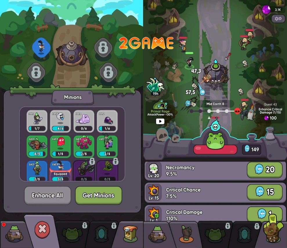 legend-of-frog-3 Triệu hồi các xác sống ngộ nghĩnh trong game Legend of Frog