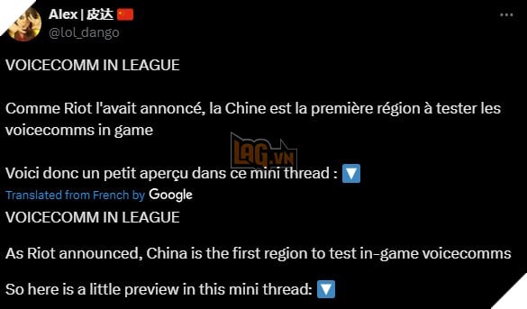 Tin Don Ve LMHT Trung Quoc Dang Thu Nghiem Tro Chuyen Thoai Trong Xep Hang Don lmht