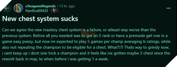 Nguoi Choi LMHT Dang Thay Rang He Thong Thong Thao Moi Cua Nam Nay La Mot Su That Bai 3 LMHT