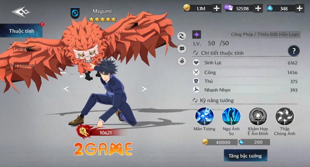 Megumi - Dễ nuôi, dễ trúng thưởng ở giai đoạn đầu game Lời Nguyền Quỷ Dữ