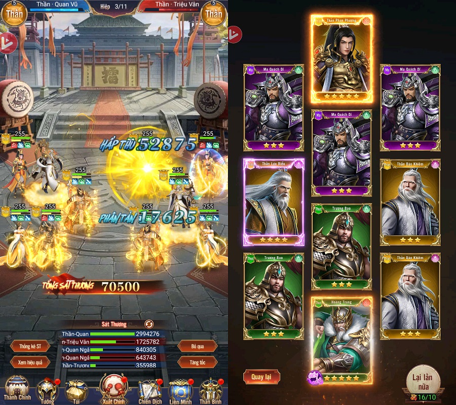 Lục Tung Tam Quốc – Vplay tặng lượt quay vô hạn, nhanh chóng sở hữu đội hình trong mơ luctungtamquoc luotquay 1