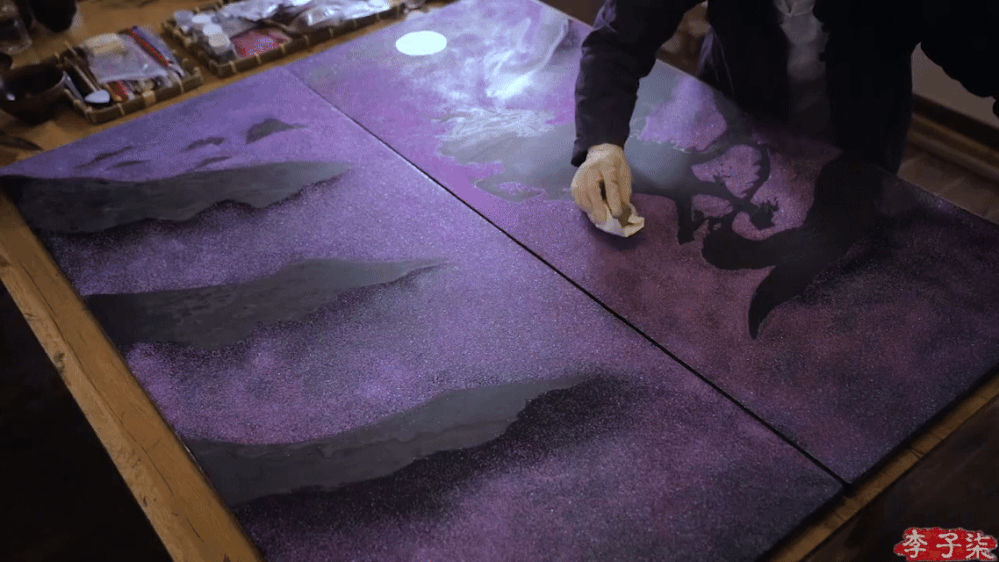 Lý Tử Thất dính chất độc khi làm tác phẩm sơn mài 'Tử Khí Đông Lai': Quốc túy Trung Hoa 8.000 năm!- Ảnh 3. Lý Tử Thất dính chất độc khi làm tác phẩm sơn mài 'Tử Khí Đông Lai': Quốc túy Trung Hoa 8.000 năm!- Ảnh 3.