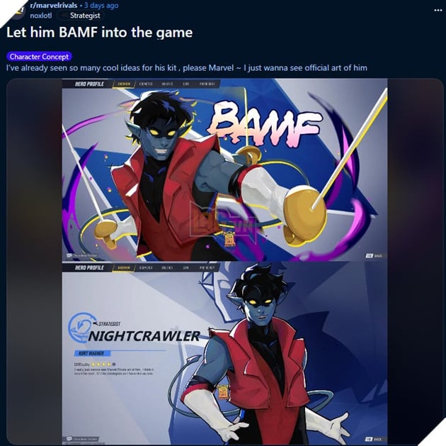 Cong Dong Marvel Rivals Dang Hao Huc Truoc Hero Long La Co The Gia Nhap Vao Tro Choi 2 Marvel Rivals Nightcrawler