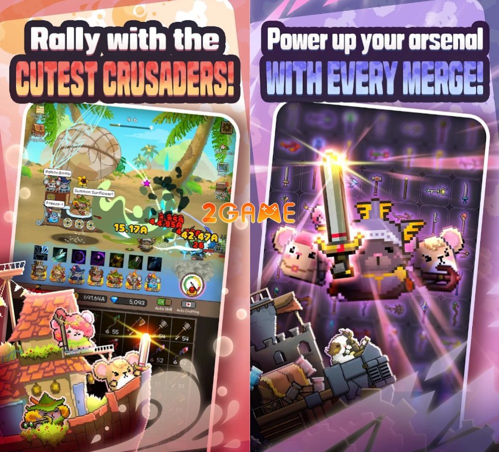 merge-hamster-2 MERGE HAMSTER – Game nhàn rỗi về những chú chuột đáng yêu merge hamster 2