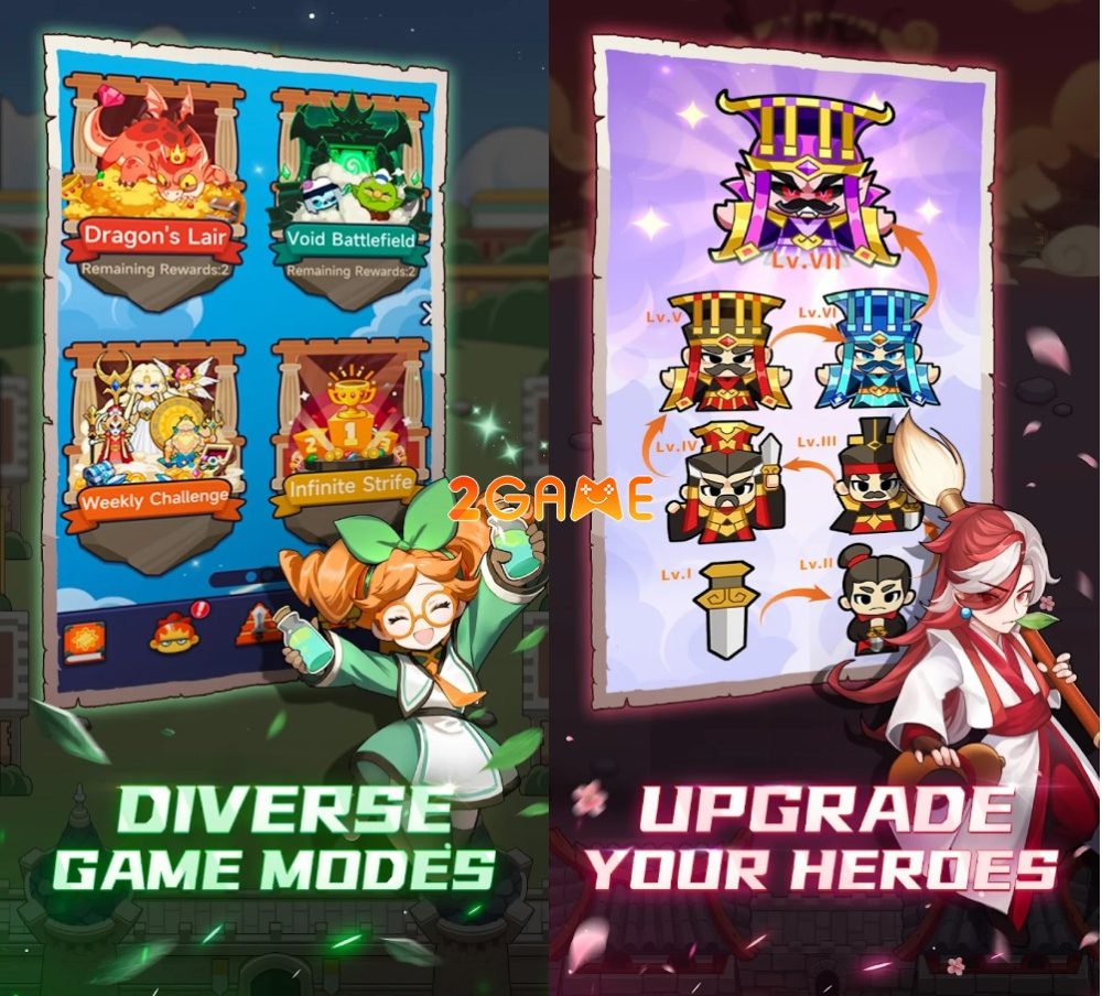 merge-hero-evolve-3 Bí kíp ghép tướng để trở nên mạnh mẽ hơn trong game Merge Hero: Evolve