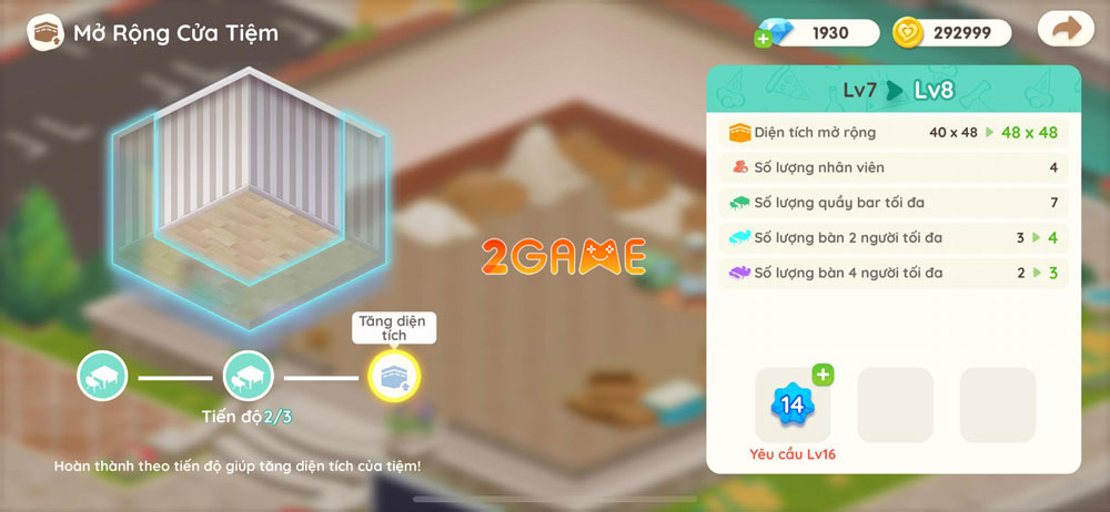 Hello Café VNG – Game mô phỏng có đồ họa đáng yêu và nhiều hoạt động nhất tháng 4? mo rong hello cafe vng