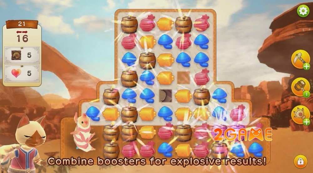 monster-hunter-puzzles-ios-android-3 Monster Hunter Puzzles: Felyne Isles – Match-3 để cứu Catizens khỏi quái vật monster hunter puzzles ios android 3