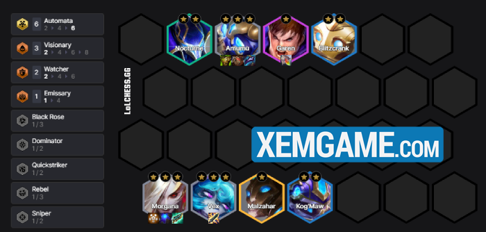 ĐTCL 14.24b: Thử nghiệm với con bài Morgana – Amumu Cổ Máy Tự Động reroll morgana co may tu dong 5