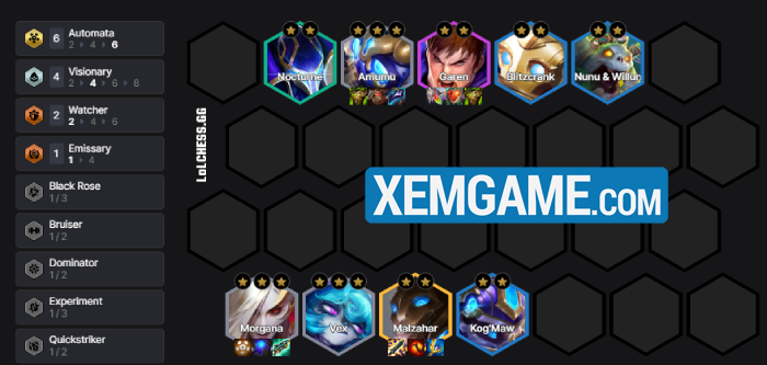 ĐTCL 14.24b: Thử nghiệm với con bài Morgana – Amumu Cổ Máy Tự Động reroll morgana co may tu dong 6